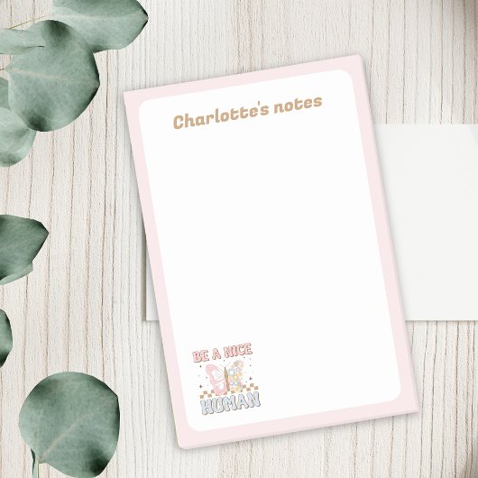 Seien Sie eine nette Motivierend Redewendungen für Post-it Klebezettel