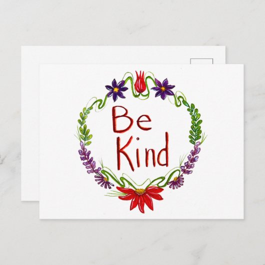 Seien Sie eine nette Postkarte (Vorne/Hinten)