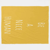 Seien Sie eine nette Redewendungen für den Mensche Fleecedecke (Vorderseite (Horizontal))