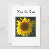 Seien Sie eine Sonnenblume - Inspiration für eine