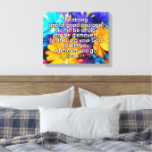 Seien Sie eine starke Bibelschrift Leinwanddruck (Insitu (Schlafzimmer))