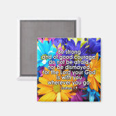 Seien Sie eine starke Bibelschrift Magnet (Vorderseite/Rückseite)