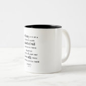 Seien Sie eine starke Bibelverse Zweifarbige Tasse (VorderseiteRechts)