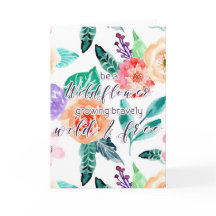 Seien Sie eine Wildblume, die wild wächst