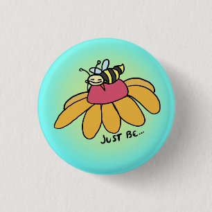 Seien Sie einfach Bienen-Button Button