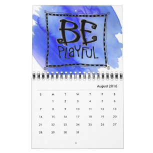 "Seien Sie einfach" drahtgebundene Kunst-Kalender Kalender