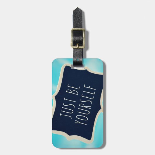 Seien Sie einfach sich Gepäckanhänger (Vorderseite vertikal)