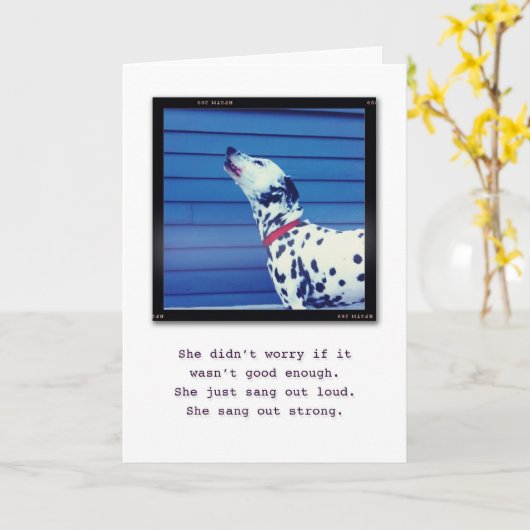 Seien Sie einfach Sie Karte (Gelbe Blume)