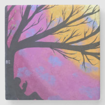 SEIEN Sie einfach SteinUntersetzer