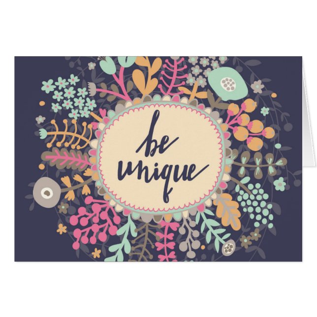 Seien Sie einzigartig (Vorderseite (Horizontal))