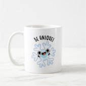 Seien Sie einzigartig Funny Snowflake Pub Kaffeetasse (Links)