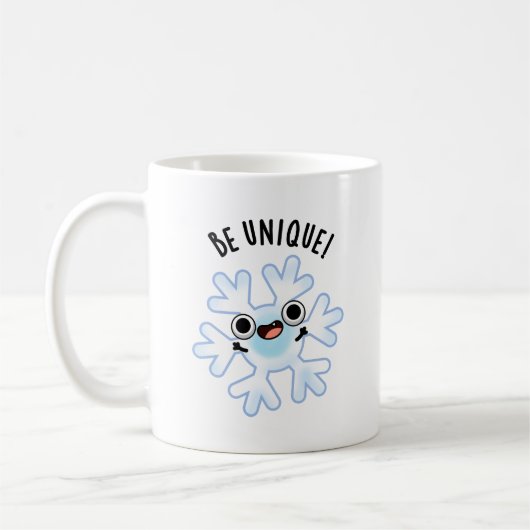 Seien Sie einzigartig Funny Snowflake Pub Kaffeetasse (Links)