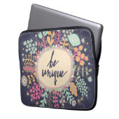 Seien Sie einzigartig Laptopschutzhülle (Vorderseite Links)