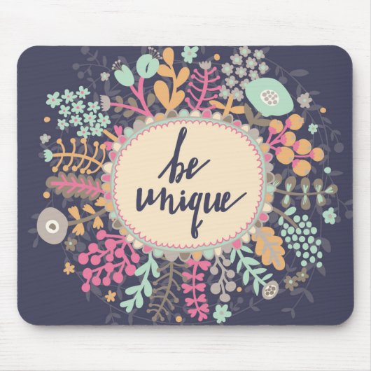 Seien Sie einzigartig Mousepad (Vorne)