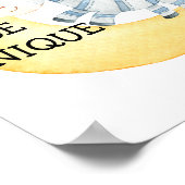 Seien Sie einzigartig Zebra Quote Kinderzimmer Pri Poster (Ecke)