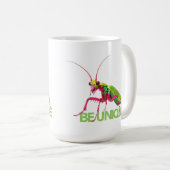 SEIEN SIE EINZIGARTIGE Käfer-Beten-Mantis groovy I Kaffeetasse (VorderseiteRechts)