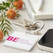 Seien Sie eleganter akryllischer Schlüsselanhänger (Vorderseite rechts)