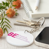 Seien Sie eleganter akryllischer Schlüsselanhänger (Vorderseite rechts)