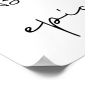 Seien Sie epischer schwarzer Schriftart Poster (Ecke)