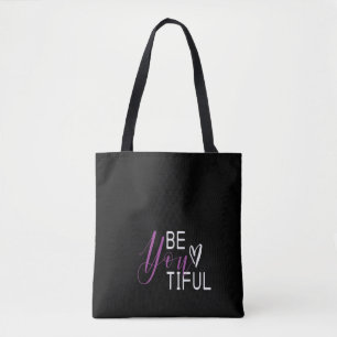 Seien Sie ermüdet Minimalistische Typografie Schön Tasche