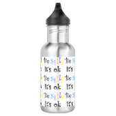 Seien Sie es ist Okay-pexagonwasserflasche albern Edelstahlflasche (Rechts)