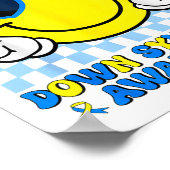 Seien Sie Extra Smile Down Syndrom Sensibilisierun Poster (Ecke)