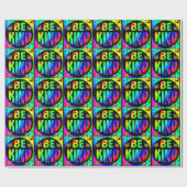 SEIEN SIE FARBFÄHIGE RAINBOW-SCHALTFLÄCHEN. GESCHENKPAPIER (Flach)