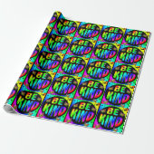 SEIEN SIE FARBFÄHIGE RAINBOW-SCHALTFLÄCHEN. GESCHENKPAPIER (Ungerollt)