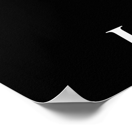 Seien Sie fett Poster Matte (Ecke)