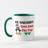 Seien Sie frech! Retten Sie Sankt die Reise! Tasse (Links)