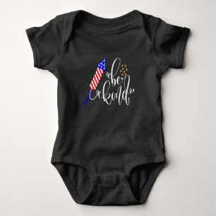 Seien Sie freundlich 4. Juli Unabhängigkeitstag US Baby Strampler