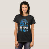 Seien Sie freundlich als Zeichen der Sprache Leopa T-Shirt (Vorne ganz)