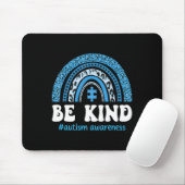 Seien Sie freundlich Autismus Bewusstsein Niedlich Mousepad (Mit Mouse)