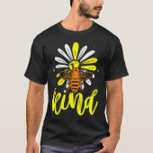 Seien Sie freundlich Bee und Daisy T-Shirt (Vorderseite)