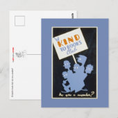 Seien Sie freundlich beim Books Club Postkarte (Vorne/Hinten)