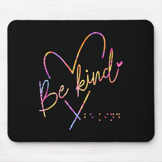 Seien Sie freundlich Blind, Braille Mousepad (Vorne)
