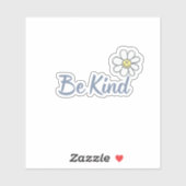 Seien Sie freundlich Blume Vinyl Sticker (Blatt)