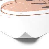 Seien Sie freundlich Boho Abstrakte Formen Wall Ar Poster (Ecke)