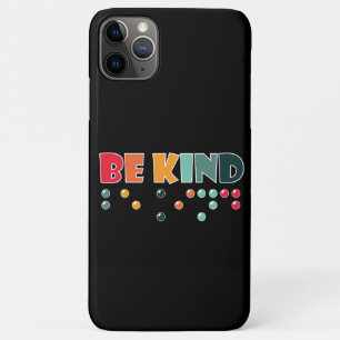 Seien Sie freundlich Braille-Literatur Blindheit B Case-Mate iPhone Hülle