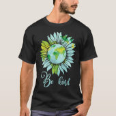 Seien Sie freundlich Daisy Earth Hippie T - Shirt  (Vorderseite)