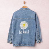 Seien Sie freundlich Daisy Peace Sign Teacher Kind Jeansjacke (Hangar)
