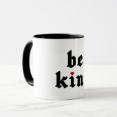 Seien Sie freundlich - Einfache positive Nachricht Tasse (Vorderseite Links)