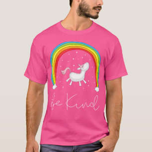Seien Sie freundlich Einhorn Regenbogen Orange Ant T-Shirt