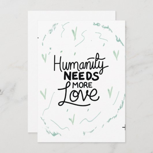 Seien Sie freundlich Erinnerung Design Einladung (Vorne/Hinten)