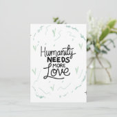 Seien Sie freundlich Erinnerung Design Einladung (Stehend Vorderseite)