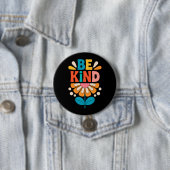 Seien Sie freundlich farbenfrohe Blume - Inspirati Button (Beispiel)