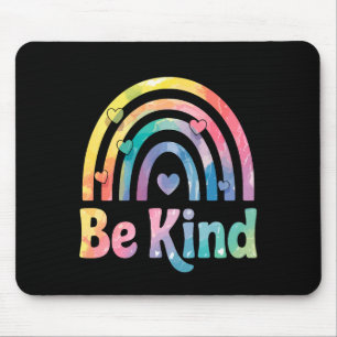 Seien Sie freundlich farbenfroher Regenbogen - ins Mousepad