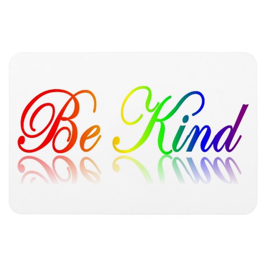 Seien Sie freundlich flexibel Magnet (Horizontal)