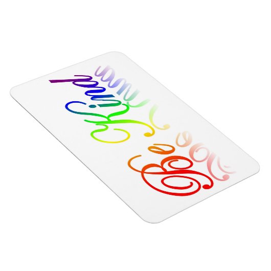 Seien Sie freundlich flexibel Magnet (Rechte Seite)