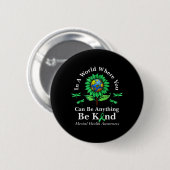 Seien Sie freundlich grüne Multifunktionsblume Son Button (Vorne & Hinten)